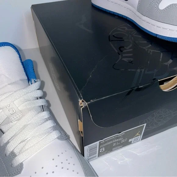 Air Jordan 1 Low SE True Blue Mens Size 8 Basketball Sneakers Shoes - Picture 10 of 14